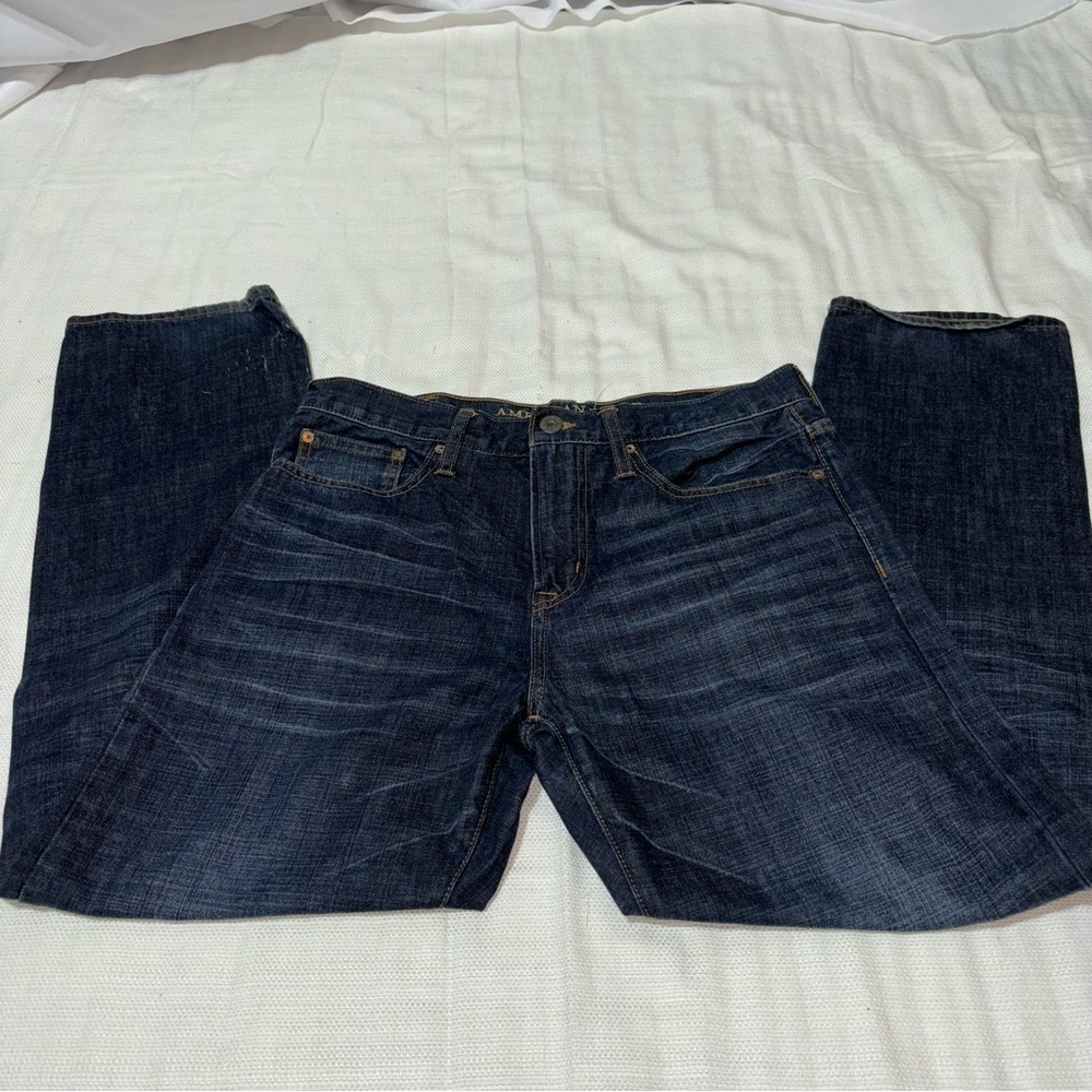 American Eagle Men’s Denim Relaxed Straight Jeans Size 32/32